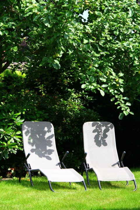 Gartenanlage Pension altes Wasserwerk