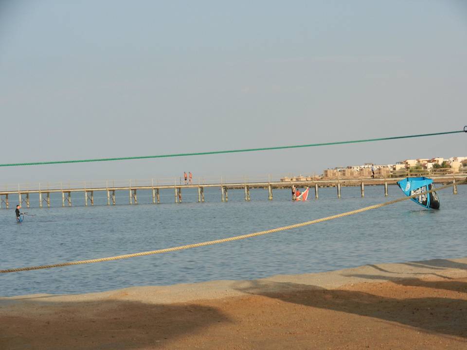 Blick vom Strand aus Le Jardin Aqua Park Resort