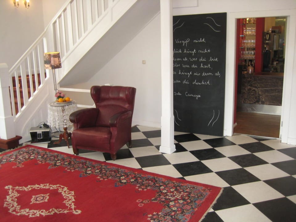 Der Eingangsbereich Hotel Waldhof auf Herrenland