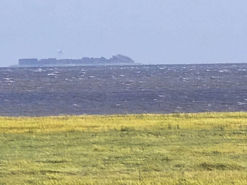 Ausblick Ferienhaus Hemenswarft direkt an der Nordsee mit Meerblick
