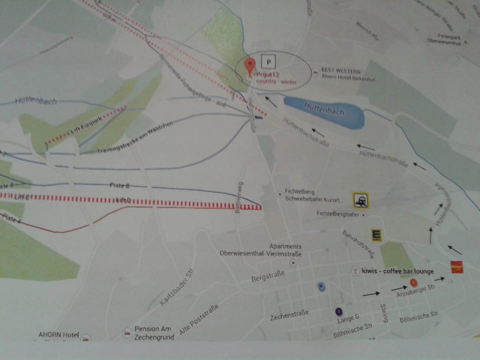 Hinweise wo man in OWT parken kann Rathaushotels Oberwiesenthal