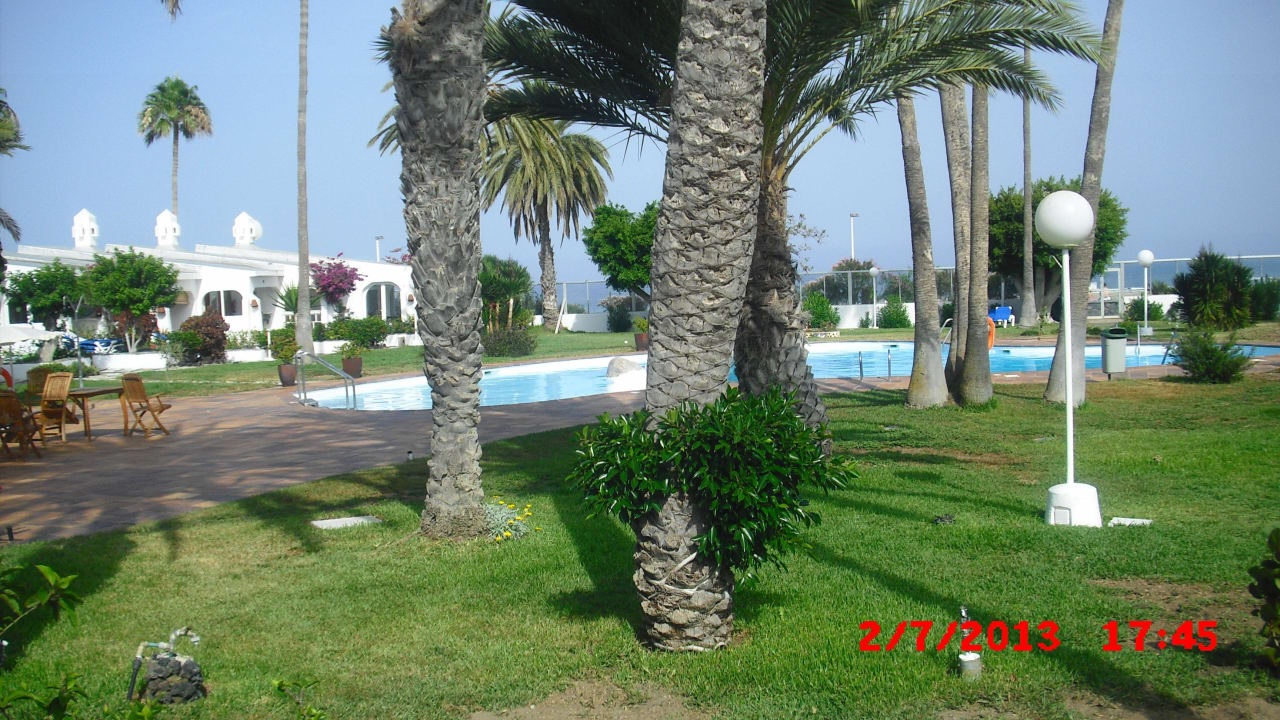 Innenbereich der Anlage vor dem  Haus 28 Sahara Beach Club