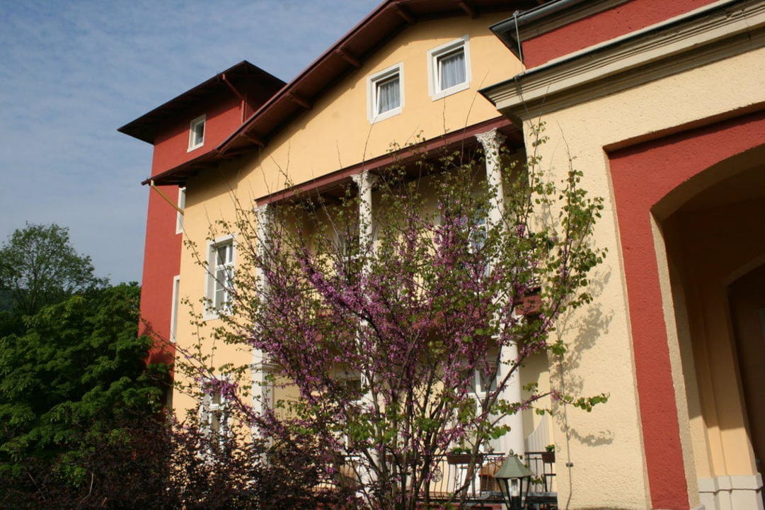 Blick zur Südseite der Villa Sendig Parkhotel Bad Schandau