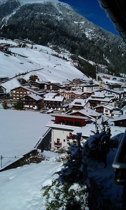 Ausblick Richtung Norden im Winter Hotel Garni Fiegl Apart
