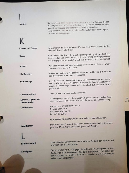 Sonstiges Essential by Dorint Frankfurt-Niederrad