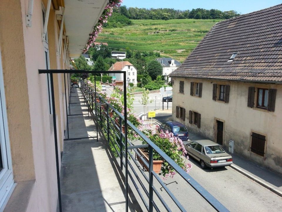 Blick vom Balkon Hotel Minotel de l'Ange
