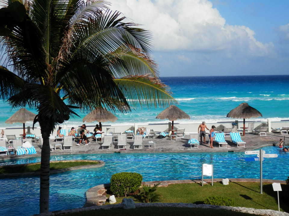 Blick vom Zimmerbalkon Paradisus Cancun