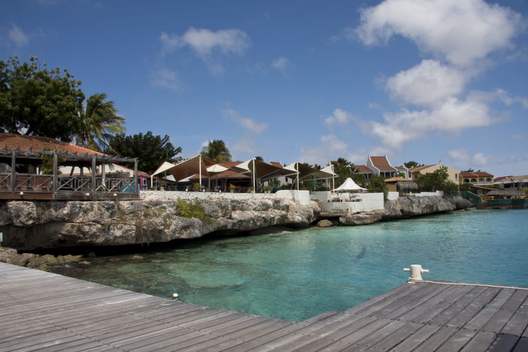 Restaurant von Anlegestelle aus Hotel Captain Don's Habitat