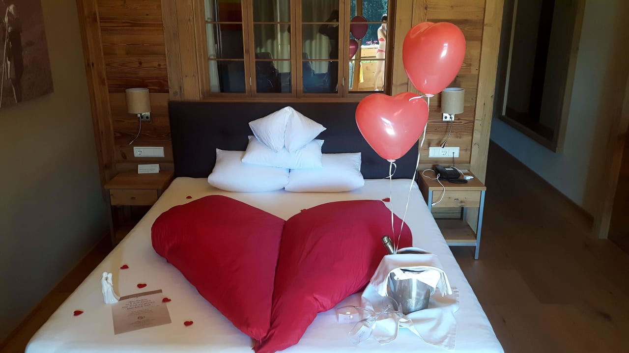 Unser Nachtlager am Hochzeitstag Hotel Alpen Tesitin