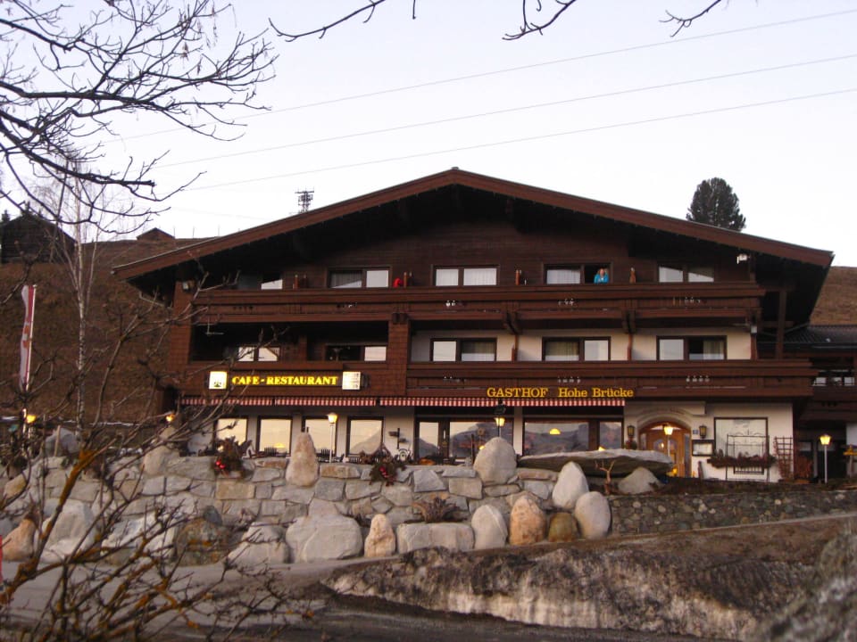 Das Haus im Abendlicht Panoramagasthof-Hotel Hohe Brücke