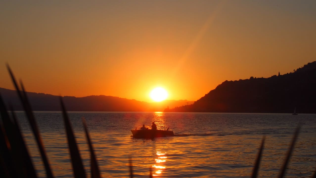 Sonnenuntergang vom Lounge Bereich/Restaurant Beatus Wellness- & Spa-Hotel