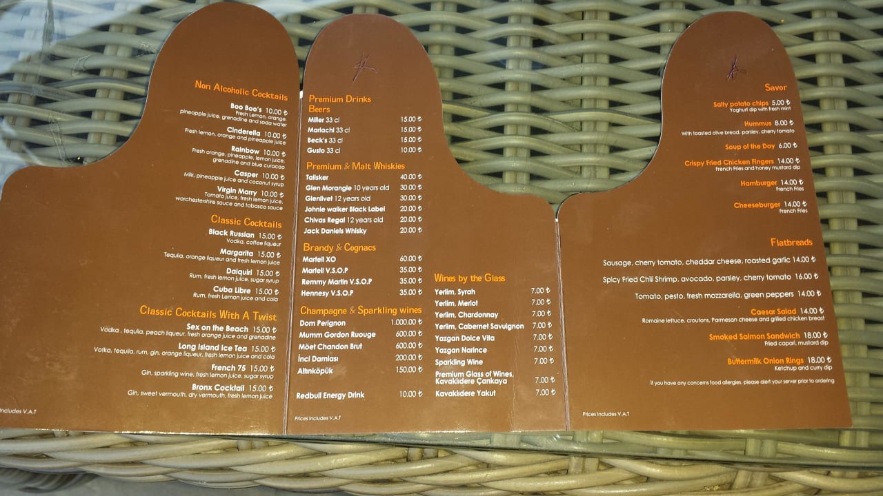 Getränkekarte Balmy Foresta