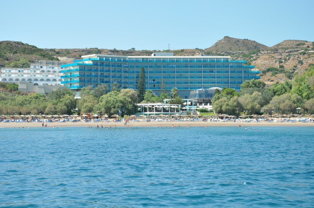Vom Boot aus Hotel Calypso Beach
