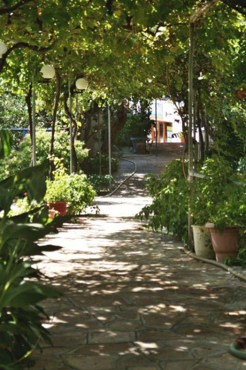 Weg zu den Zimmern Votsalakia Beach