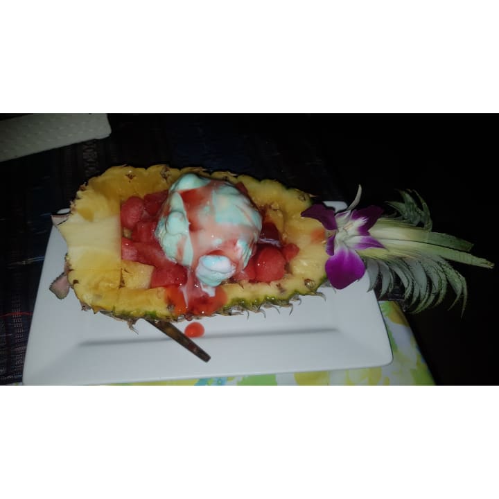 Nachtisch bei Platoo am Strand  Graceland Khao Lak Beach Resort