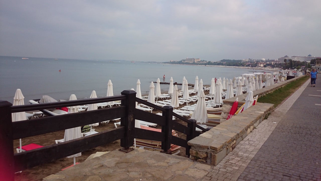 Treppe zum strand Side Altinkum Hotel