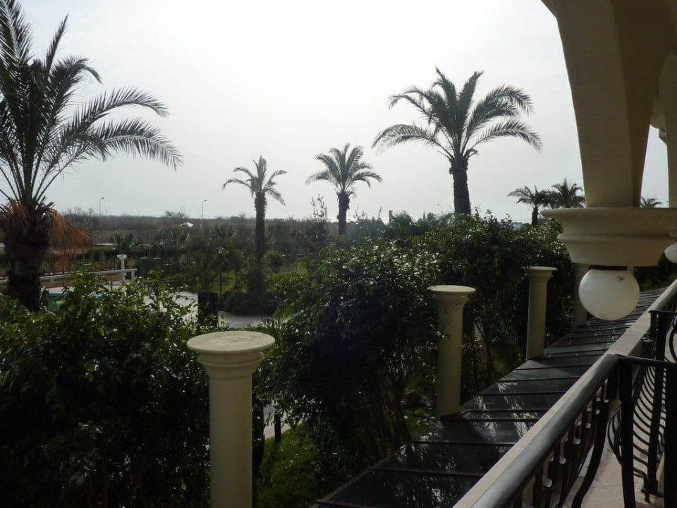 Blick vom Balkon Richtung Meer Februar 2010 Belek Beach Resort Hotel