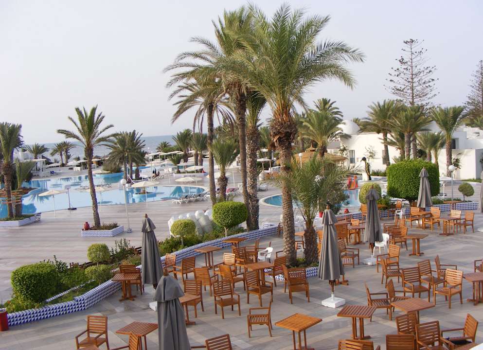 Blick vom Haupthaus Hotel El Mouradi Djerba Menzel