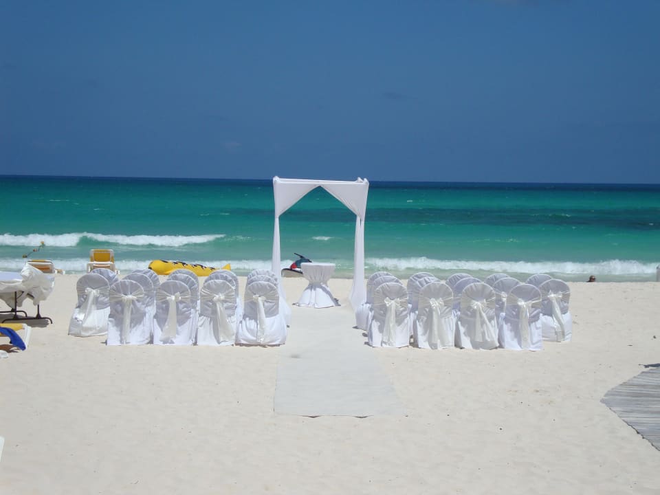 Verbereitung für eine Hochzeit Iberostar Selection Paraiso Maya Suites