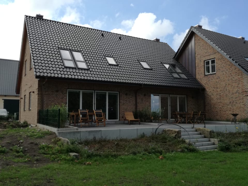 Außenansicht Ferienbauernhof Liesenberg mit Meerblick