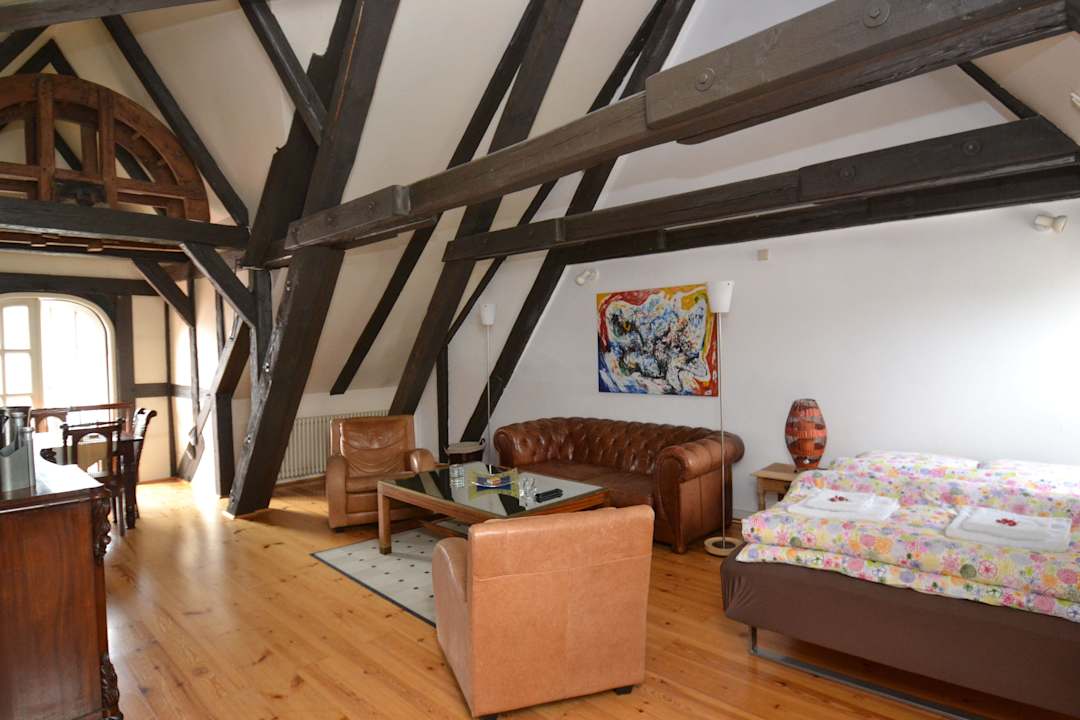 Wohnbereich Ferienwohnung Kolonialwarenspeicher