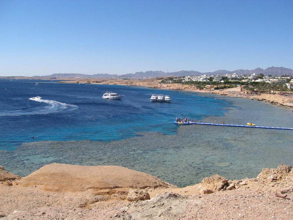 Ausblick auf den Weg zum Strand Sharm Resort