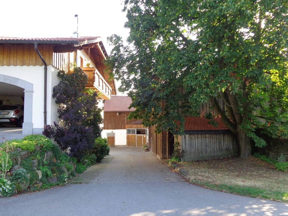 Von der Strasse aus Ferienhof Breu
