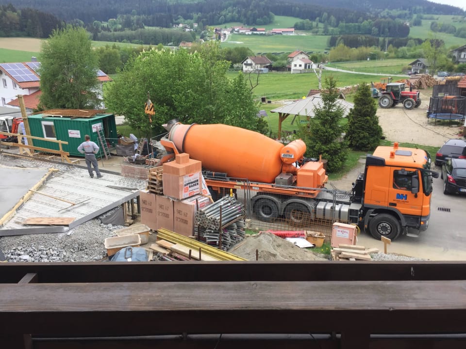Baustelle Balkon Wellnesshotel Weber