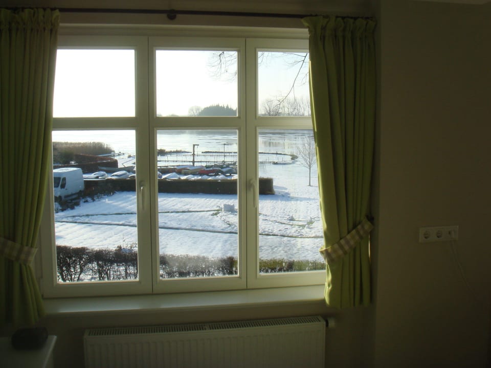 Blick aus dem Zimmer  Landhotel Fischerwiege am Passader See