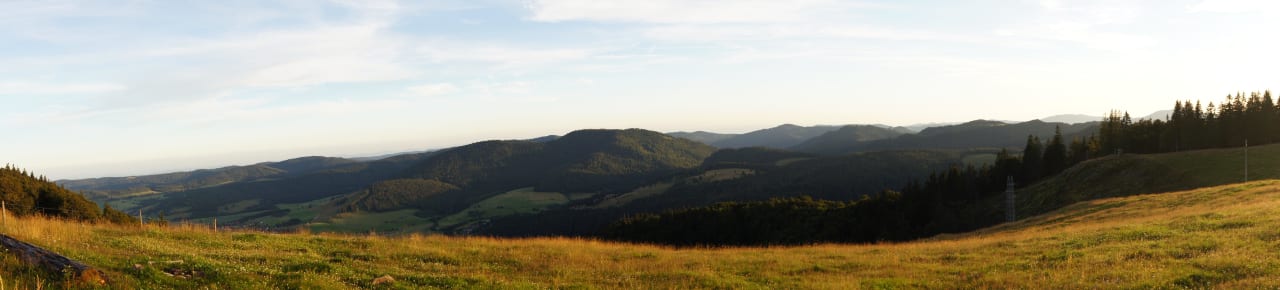 Ausblick bei der Sonnenuntergangswanderung Hotel Landgasthof Bergblick