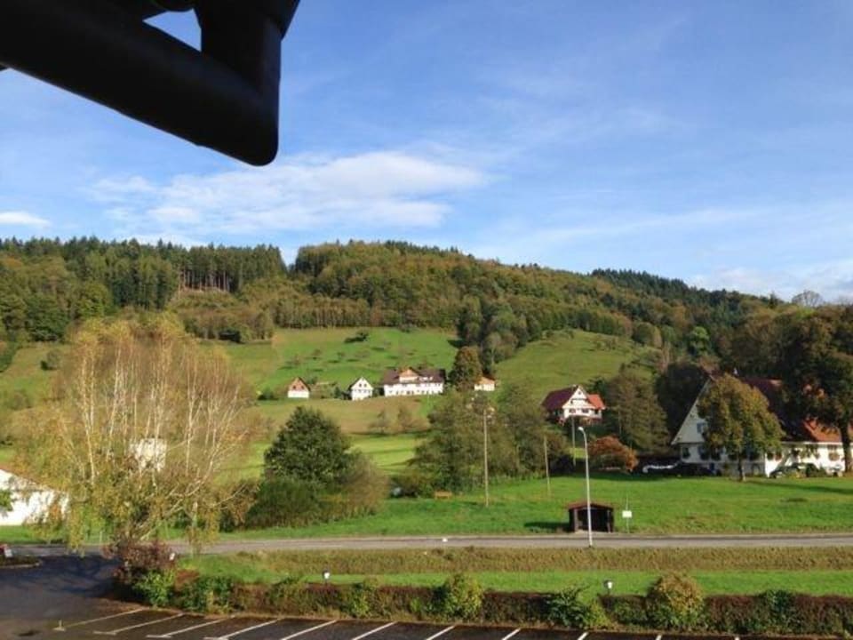 Blick vom Balkon 1 Gästezimmer Hoferlesmühle
