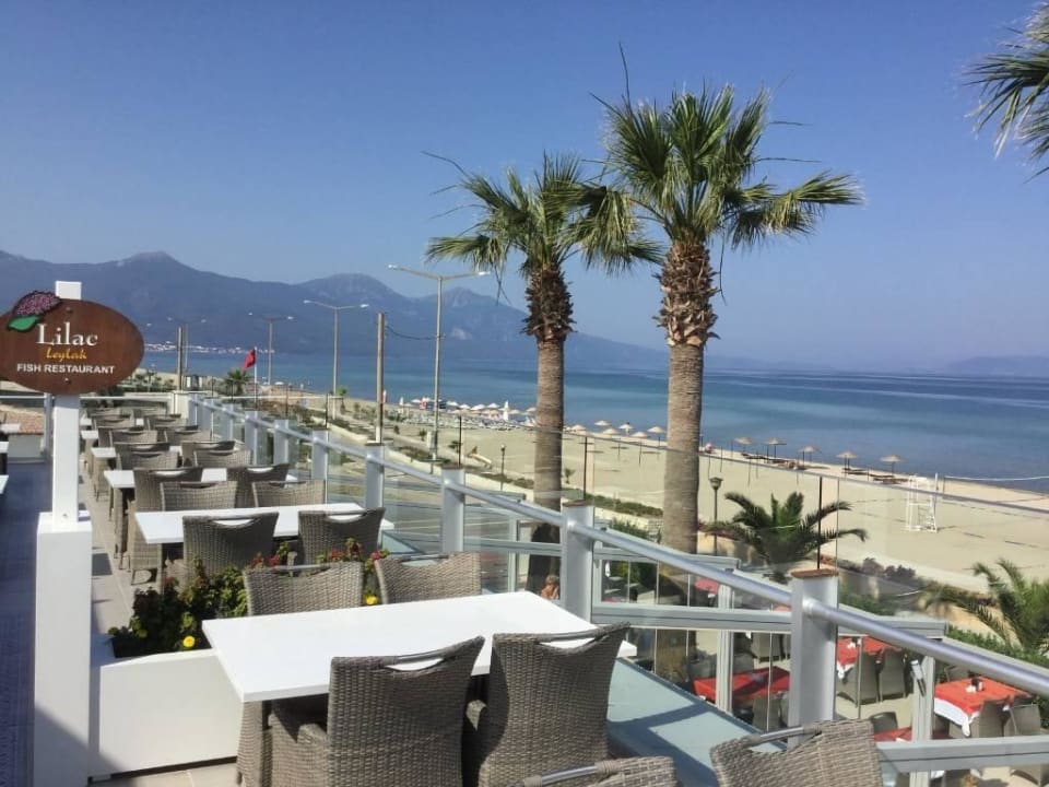 Blick von der Terrasse Palm Wings Kusadasi Beach Resort & Spa