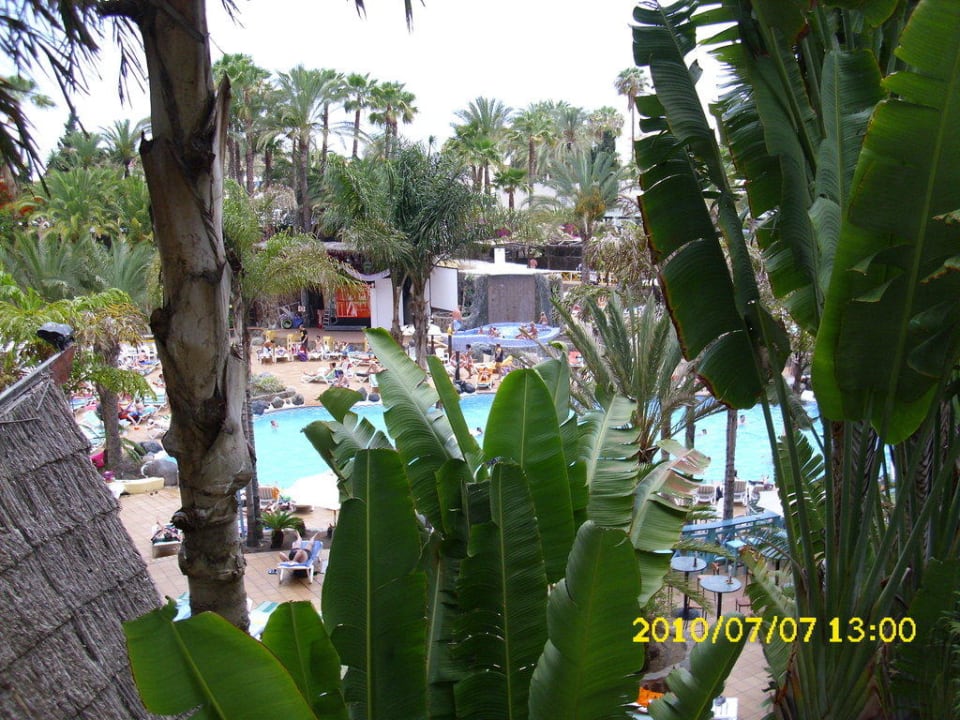 Blick vom Balkon Richtung Pool Abora Buenaventura by Lopesan Hotels