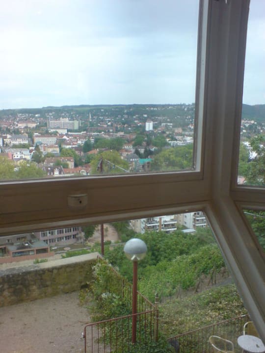 Ausblick aus Restaurant der Kauzenburg Kauzenburg