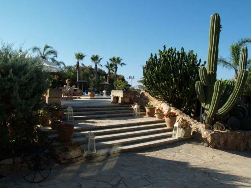 Treppe zur Poolterrasse Finca Hotel Rural Es Turó
