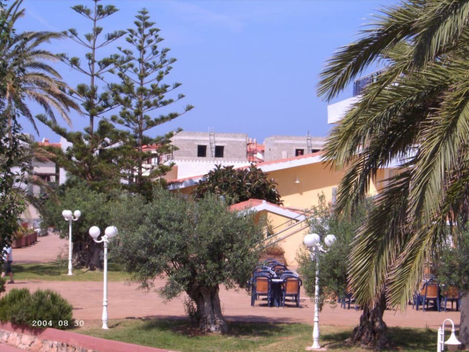 Der Ausblick von der Terrasse Marinda Garden Aparthotel