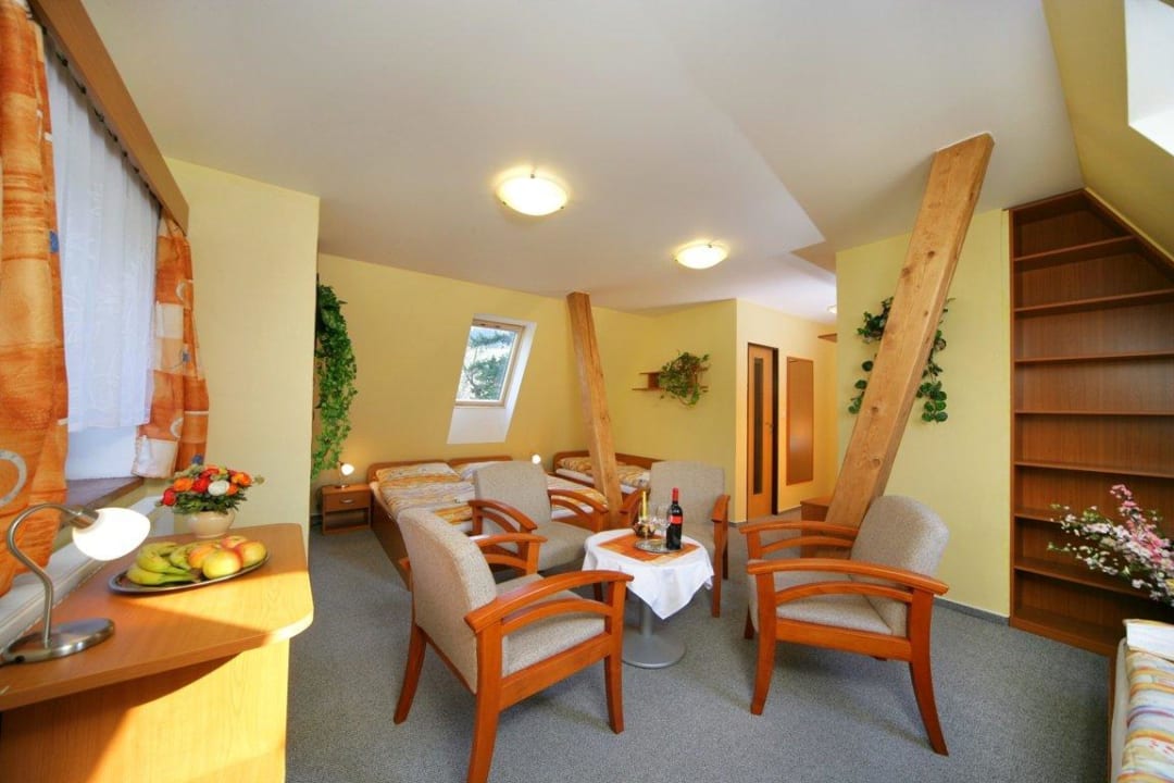 Rekonstruovaný čtyřlůžkový pokoj Hotel Starý Mlýn