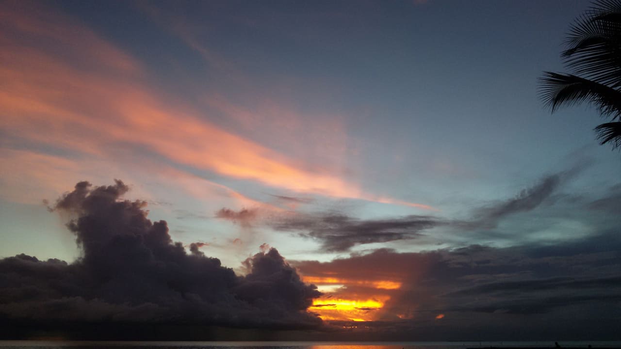 Sonnenuntergang am Strand Hotel Viva Dominicus Palace by Wyndham-All Inclusive Resort