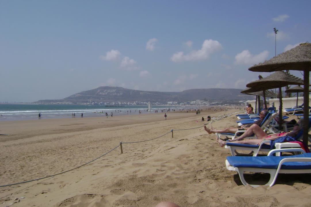 Privatstrand des Hotels am Atlantik Atlas Amadil Beach Hotel