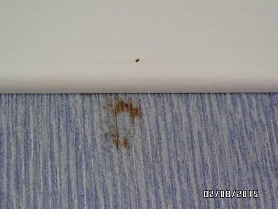 Schmutz an der Wand Parc Hotel Jolanda