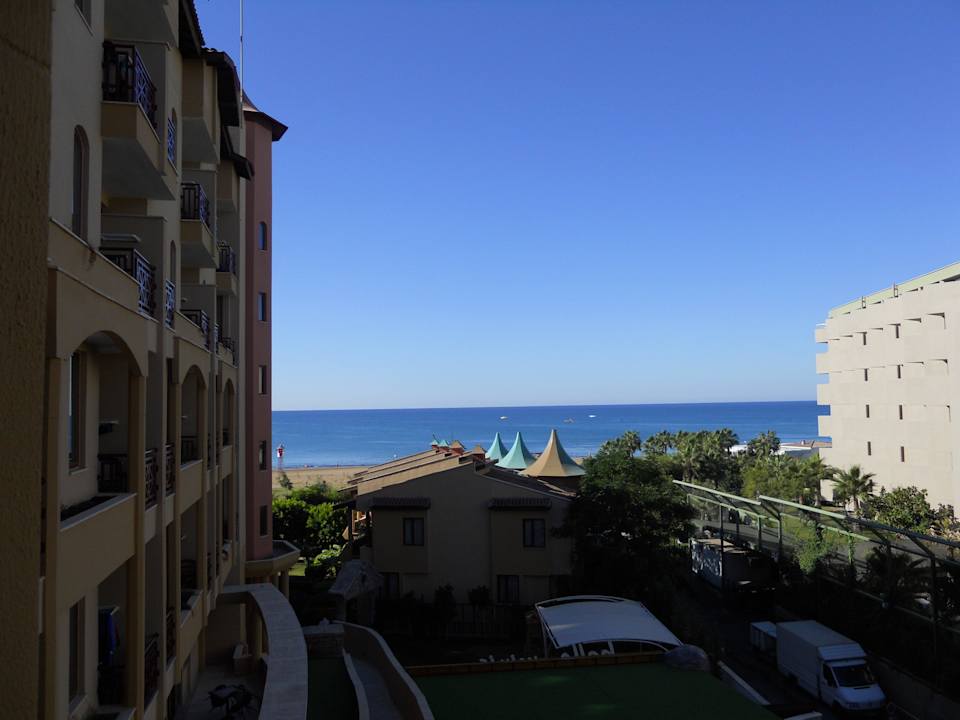 Blick von unserem Balkon Bella Resort & Spa