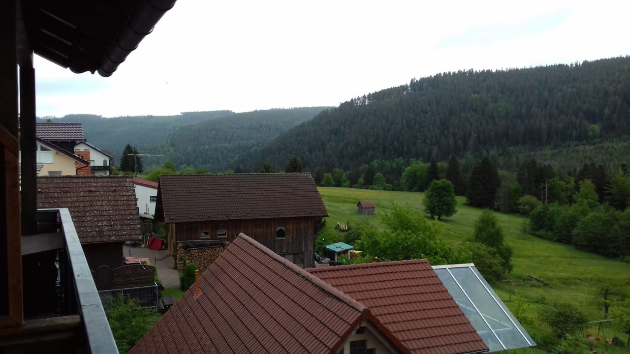 Blick vom Balkon Schwarzwaldhotel-Gasthof Hirsch