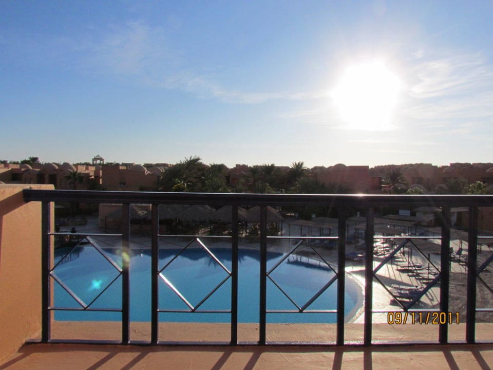 Blick vom Balkon Jaz Makadi Oasis Resort
