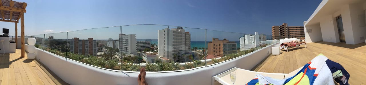 Aussicht von der Dachterrasse HM Balanguera Beach