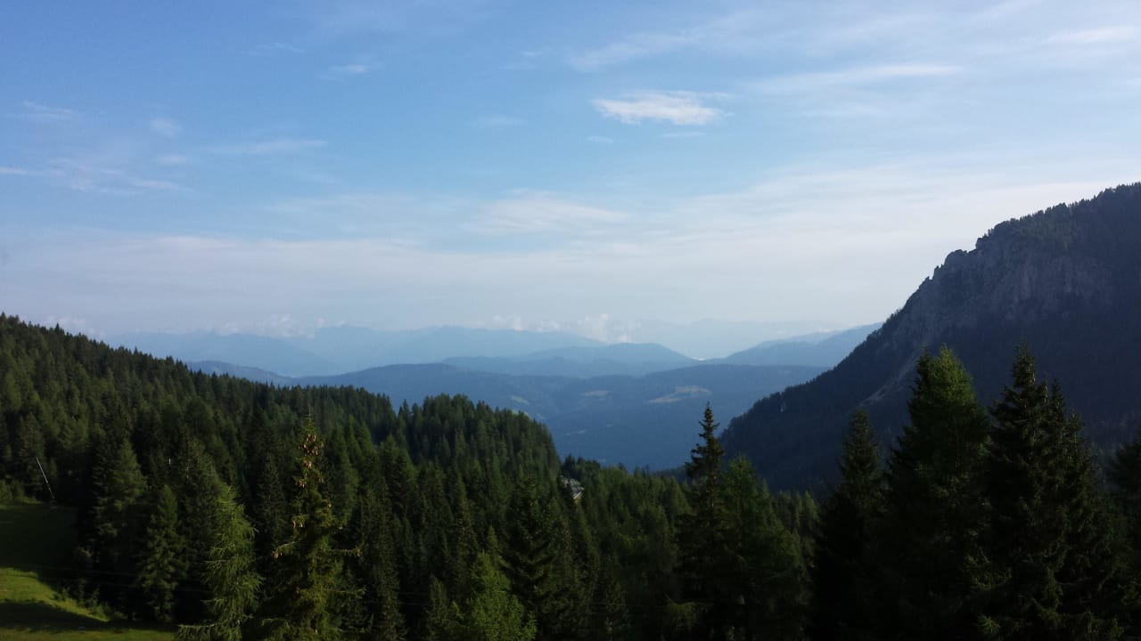 Uitzicht vanuit onze kamer (voor) Falkensteiner Hotel Sonnenalpe