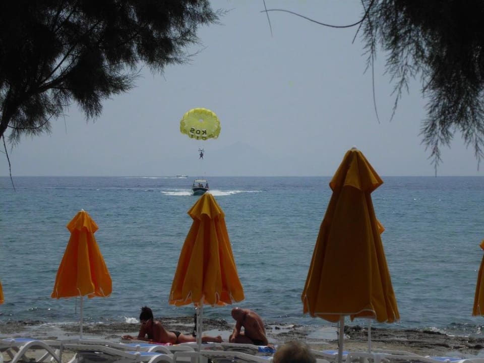 Blick vom Strand auf das Meer Lagas Aegean Village