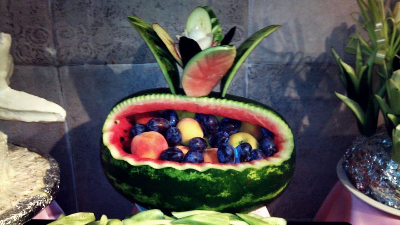 Muster in einer Melone Antik Garden
