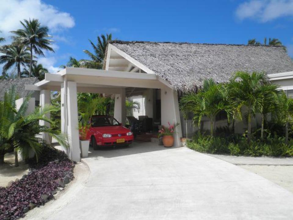 Das Hauptgebäude Hotel Little Polynesian