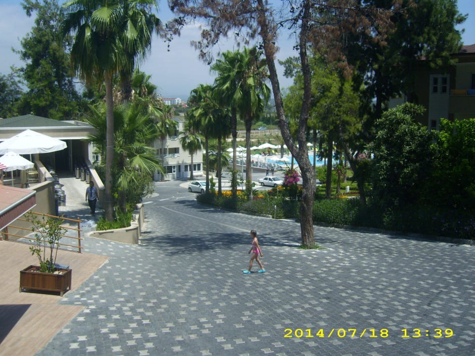 Blick von der Lobby zum Animationspool Club Sidelya Hotel