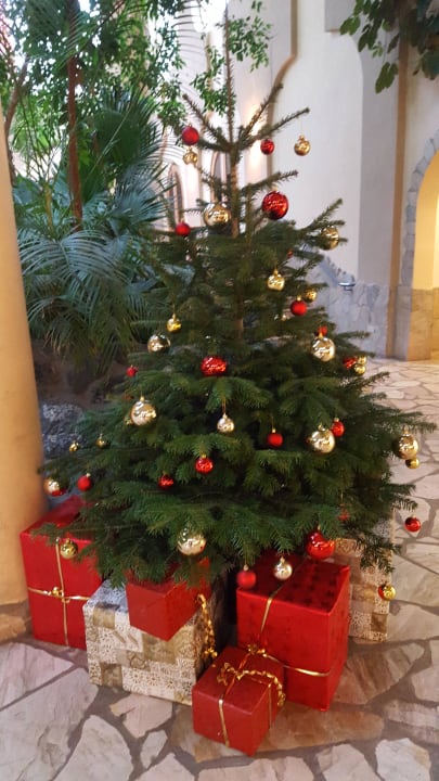 Weihnachtsdekoration im Market Dome Center Parcs Park Hochsauerland